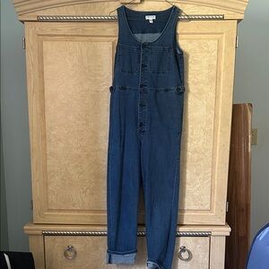 Blank NYC Dark Blue Denim Jumpsuit